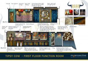 Tispy Cow First floor function room proposals